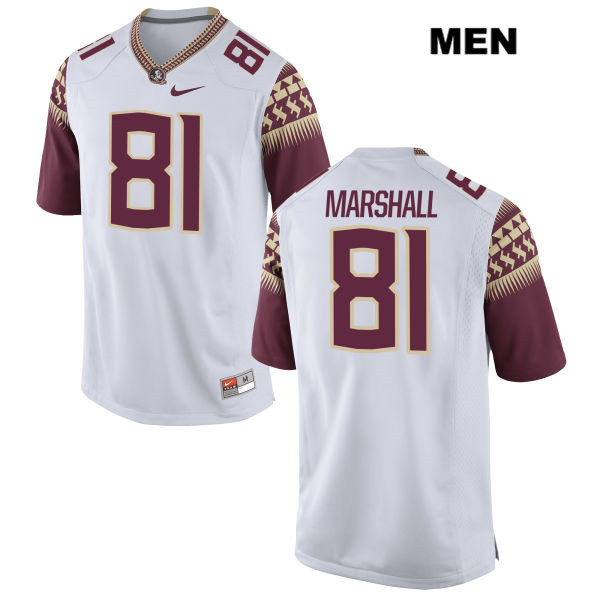 Men's NCAA Nike Florida State Seminoles #81 Alex Marshall College White Stitched Authentic Football Jersey FVH7769HS
